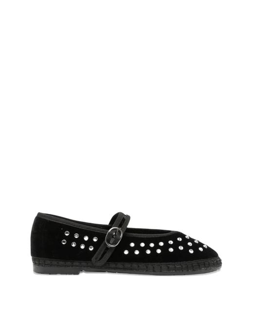 Flabelus White Mae Ballet Flats