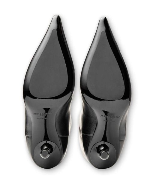 Stivali cuissardes Cycas 95 in pelle di Jimmy Choo in Black