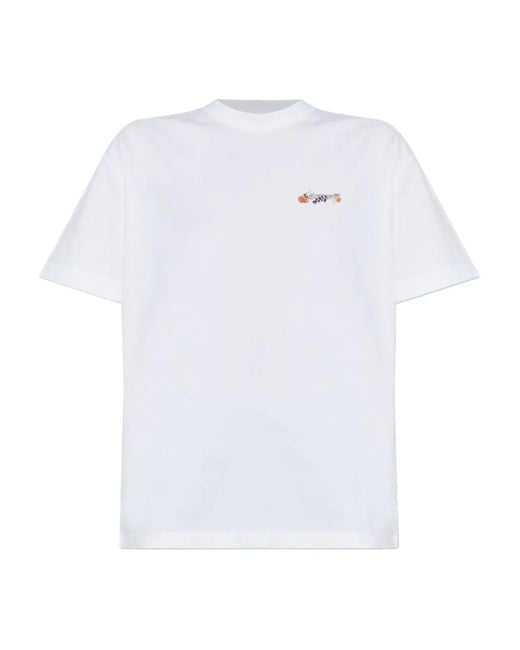 Off-White c/o Virgil Abloh White T-Shirt mit grafischem Print
