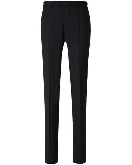PT Torino Blue Wool Trousers for men