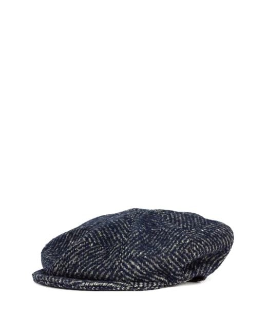 Catarzi Blue Herringbone Beret
