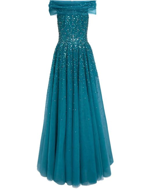 Jenny Packham Bee イブニングドレス Blue