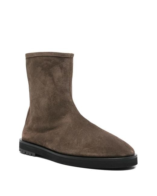 Dear Frances Brown Joss Suede Zip Boots