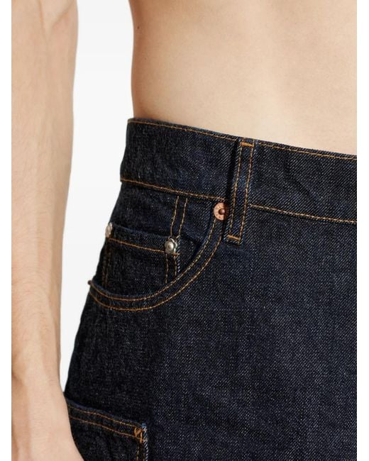 KENZO Blue Cargo-Style Denim Shorts for men