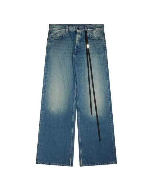 Ann Demeulemeester Blue Five-Pocket Jeans for men