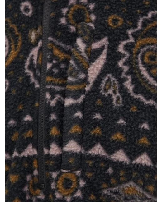 Billabong Sweatshirt aus Fleece mit Paisleymuster in Black für Herren