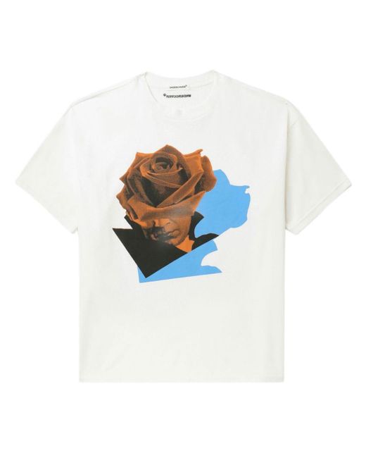Undercover T-Shirt mit Collagen-Print in White für Herren