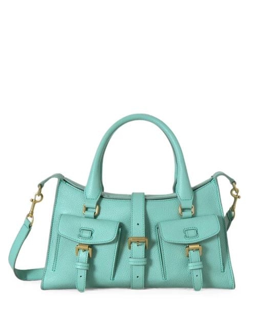 Mulberry Green Roxanne Buckle-Detail Shoulder Bag