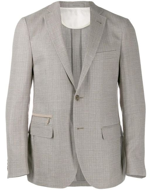 Corneliani Gray Tailored Blazer for men