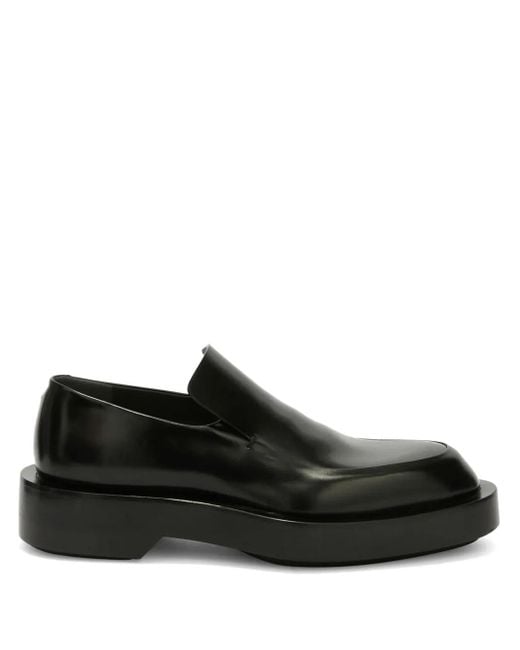 Jil Sander Black Polished Leather Loafers for men