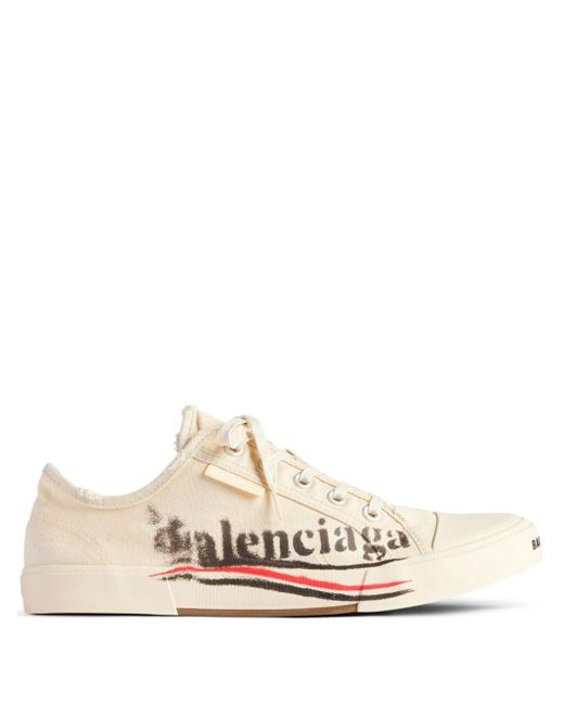 Balenciaga Paris Sneakers aus Canvas in White für Herren