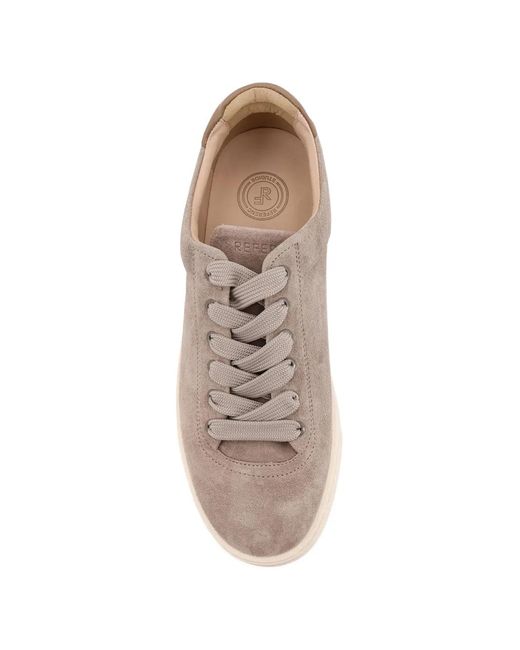 Referenc Brown The Cassetta Rounded Toe Sneakers for men
