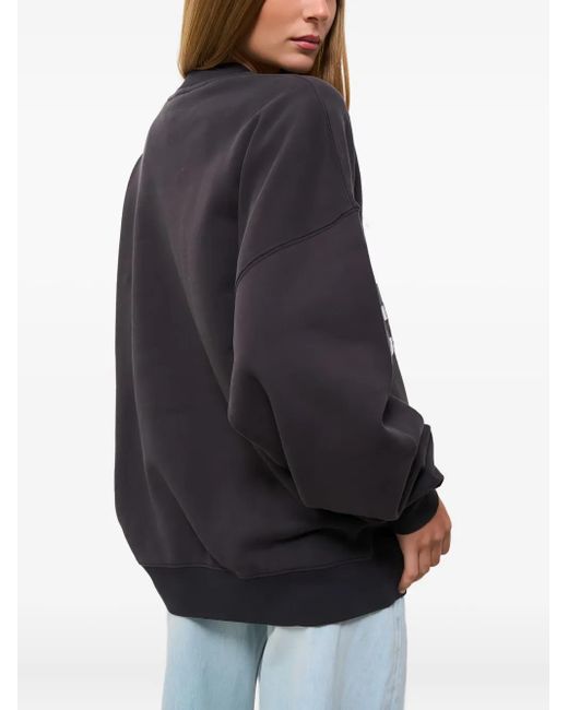 Anine Bing Gray California Crew-Neck Sweatshirt