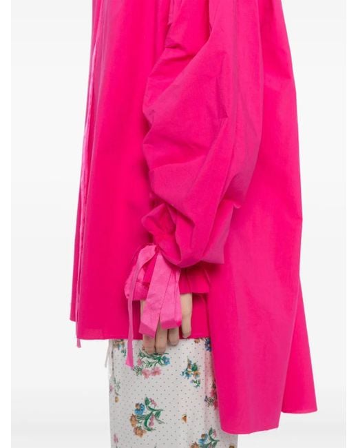 Midorikawa Pink Raw Edge Blouse