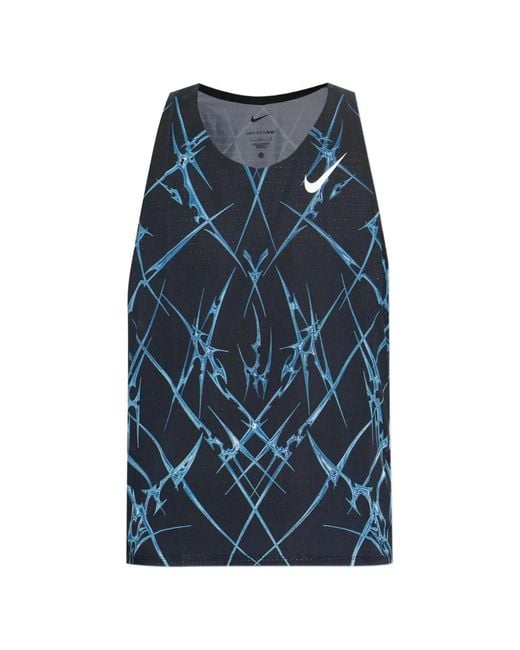 Nike Blue Dri-Fit Adv Sleeveless Tank Top for men