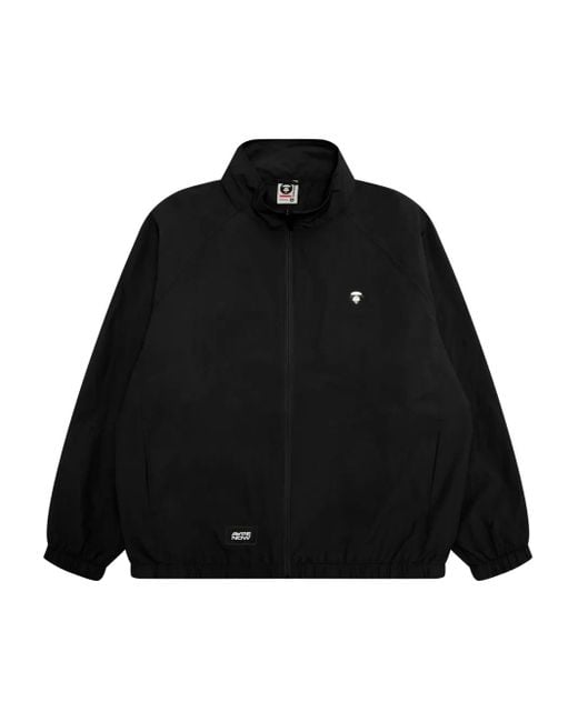 Aape By A Bathing Ape Black Logo Embroidered Jacket for men