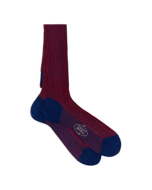 Gallo Purple Chaussettes À Rayures for men