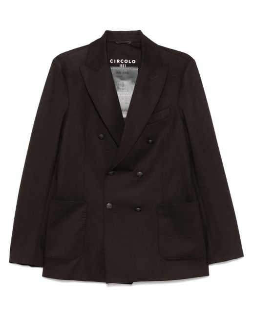 Circolo 1901 Black Double-Breasted Blazer for men