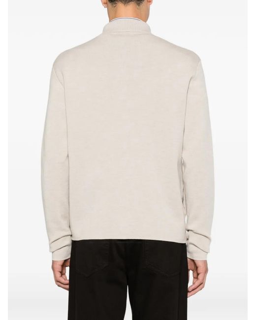 Etro White Logo-Embroidered Button-Up Cardigan for men