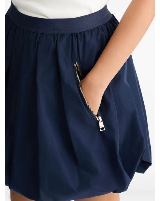 Liu Jo Blue Taffeta Mini Skirt