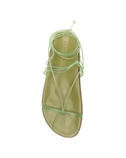 Farm Rio Green Spaghetti Jelly Sandals