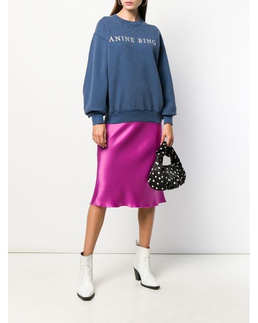 Anine Bing Esme Sweatshirt - Blue | Lyst Australia