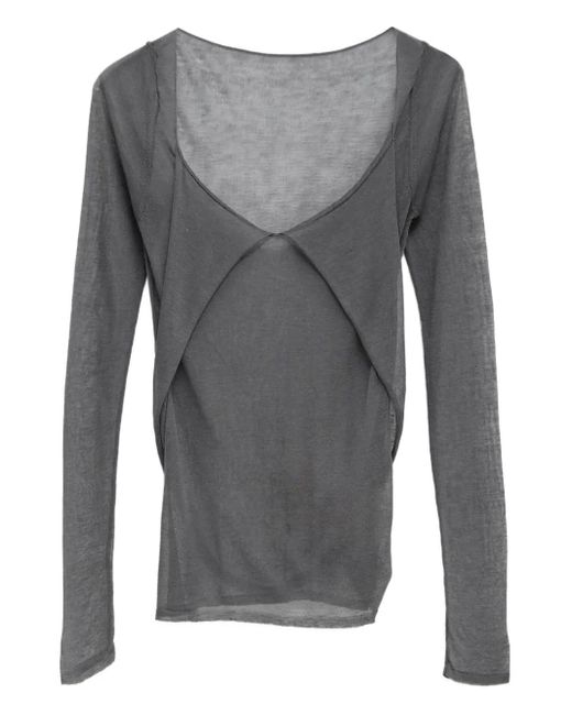 Paloma Wool Gray Panelled T-Shirt