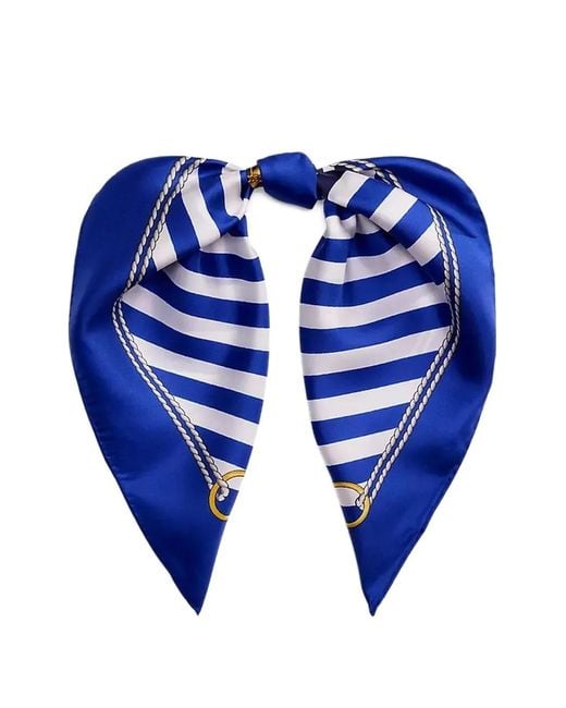 Ralph Lauren Blue Striped Scarf