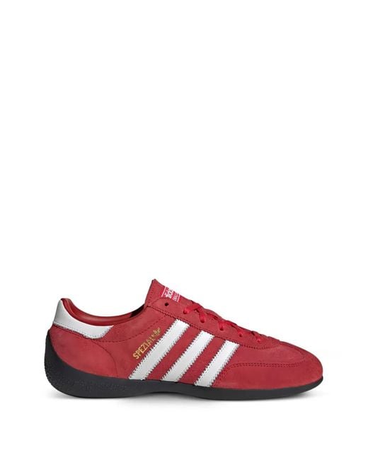 Adidas Red Spezial Three Stripes Sneakers