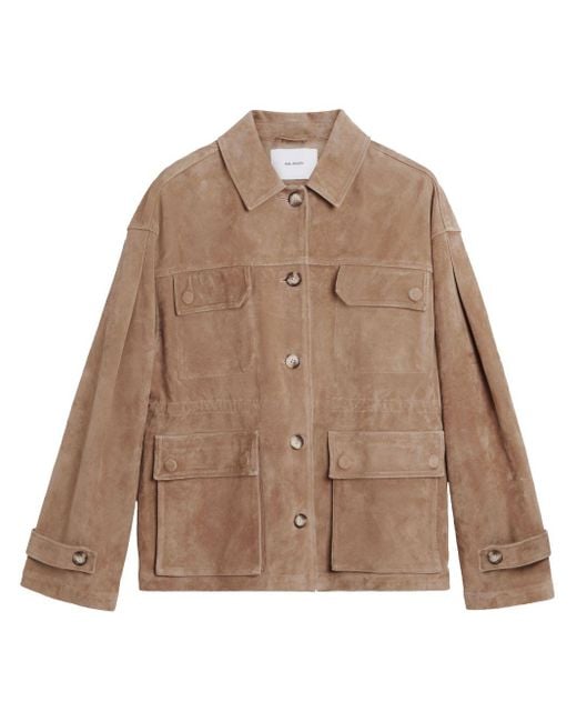 Axel Arigato Brown Cali Suede Utility Jacket