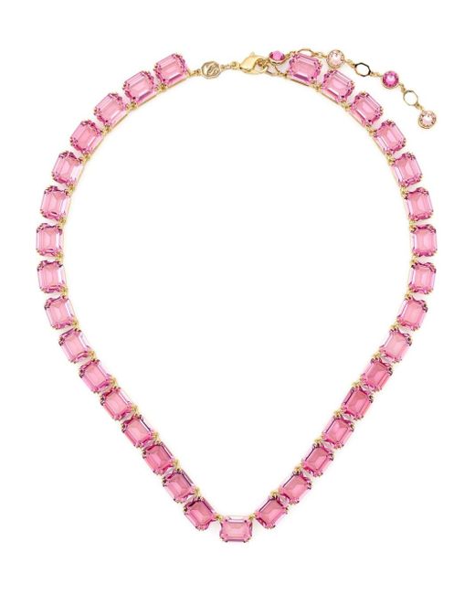 Collier ras-de-cou Millenia Swarovski en coloris Pink
