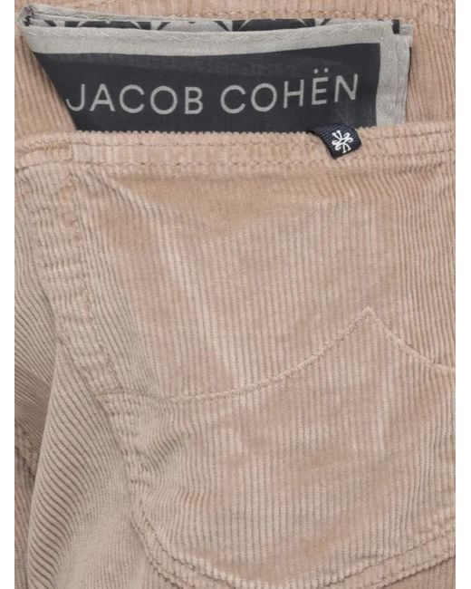 Jacob Cohen Gray Corduroy-Texture Trousers for men
