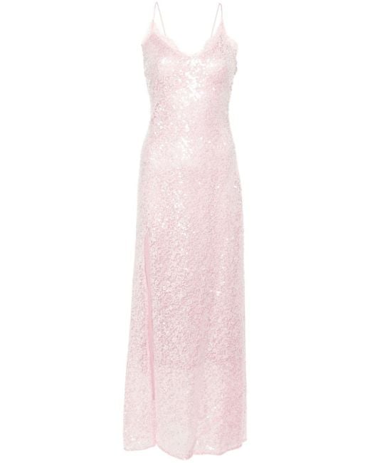 Staud Pink Kezia Lace Dress