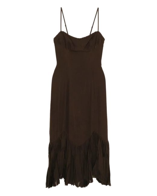 Reformation Brown Aiko Dress