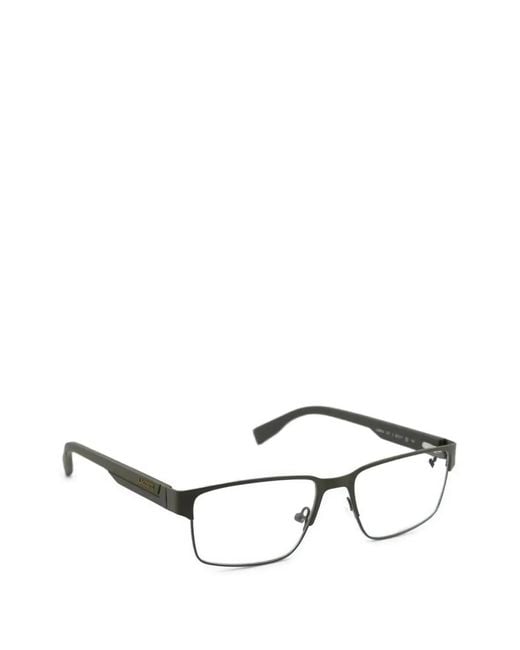 Lacoste Brille Mit Eckigem Gestell in Green für Herren