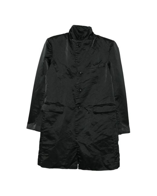 Comme des Garçons Black Satin-Finish Layered-Effect Jacket