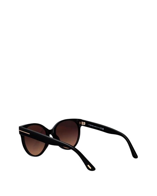 Tom Ford Black Tallulah Cat-Eye Sunglasses