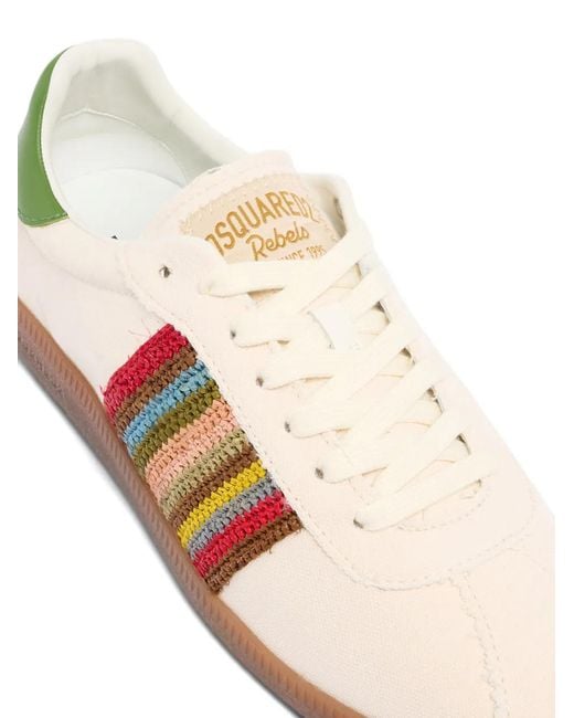 DSquared² Pink Summer Dream Rebels Sneakers for men