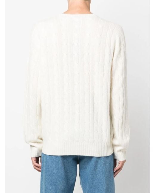 Polo Ralph Lauren White Sweater for men