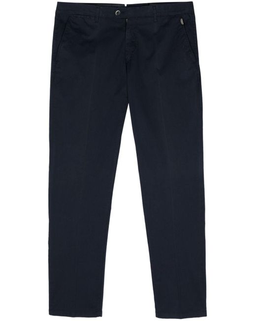 Pantalon chino à coupe droite Corneliani pour homme en coloris Blue