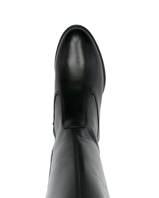 Botas Guanto con tacón de 45 mm Nero Giardini de color Black