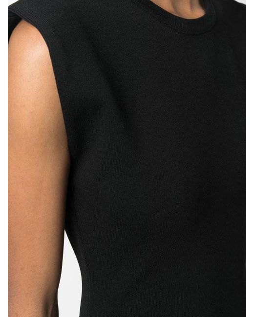 Yves Salomon Black Dress Stretch Knitwear