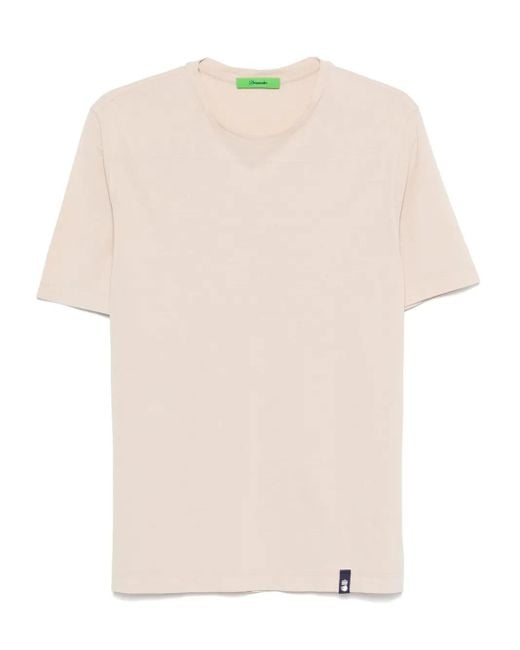 Drumohr Natural Cotton T-Shirt for men