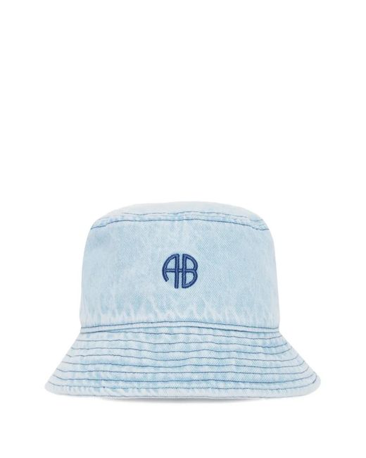 Anine Bing Blue Nicks Bucket Hat