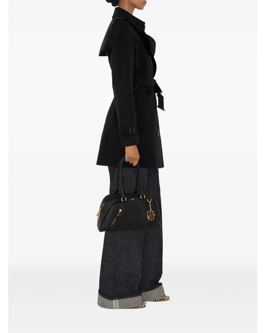 Burberry Black Short Chelsea Heritage Trench Coat