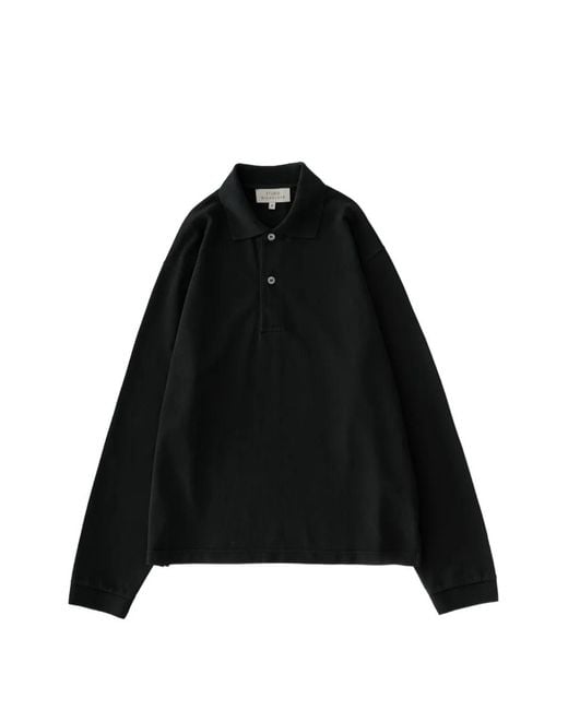 Studio Nicholson Black Ozero Polo Shirt for men