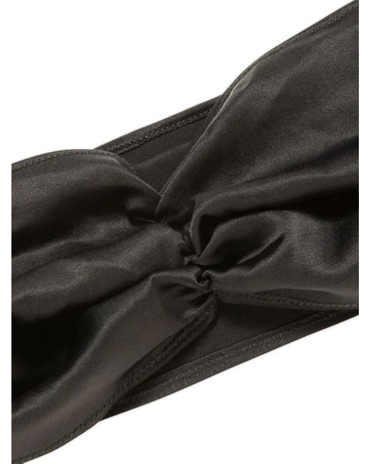 Jennifer Behr Black Norma Twisted Head Wrap