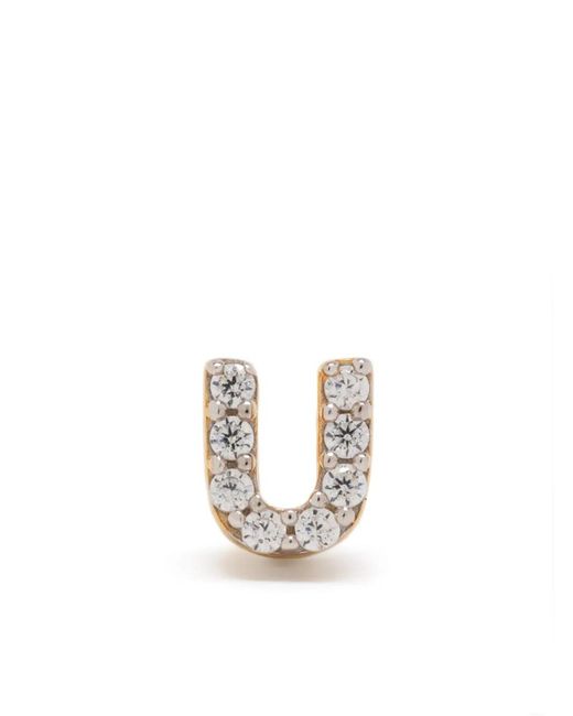 Pendiente Initial Missoma de color White