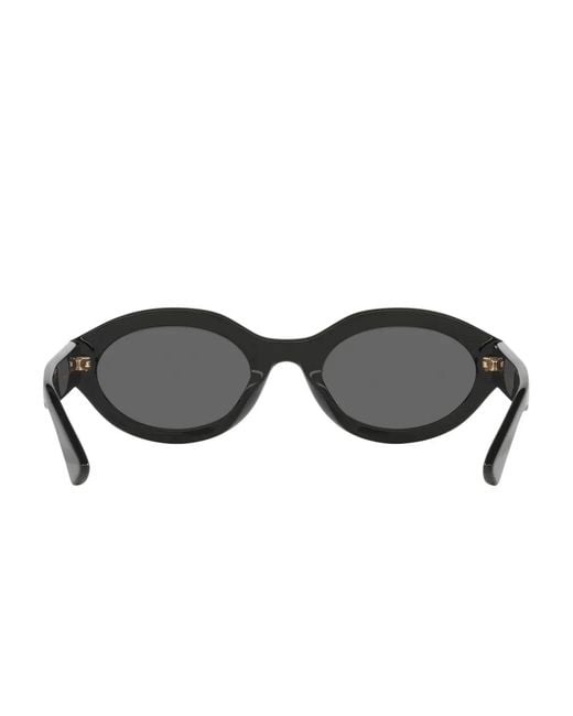Gucci Black Oval-Frame Sunglasses