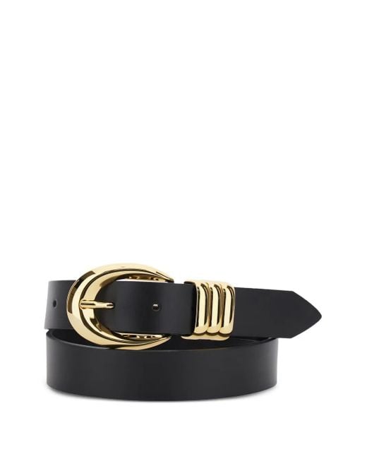 FEDERICA TOSI Black Emily Leather Belt